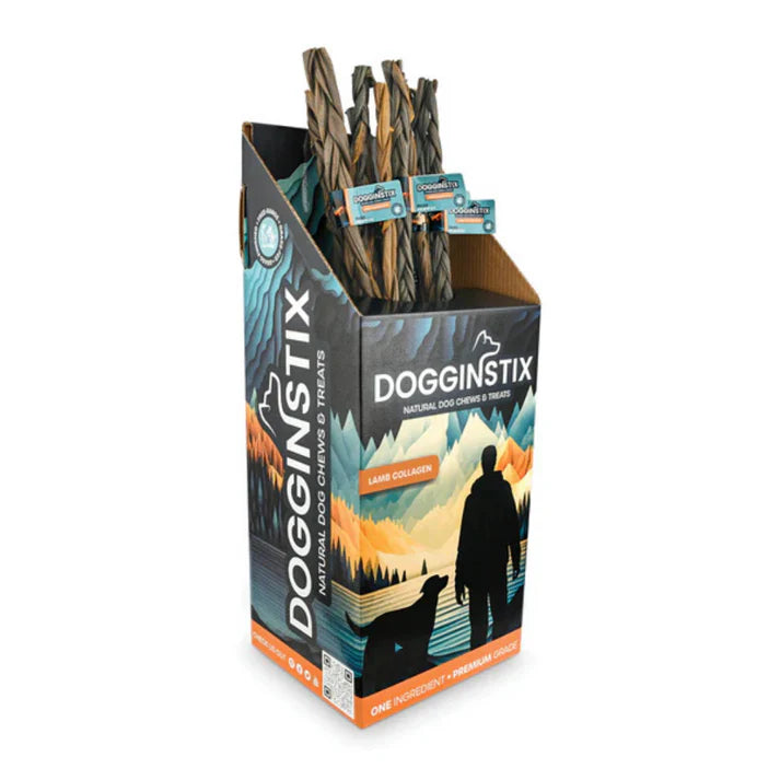 Braided Lamb Collagen 24" Dog Treat Dogginstix