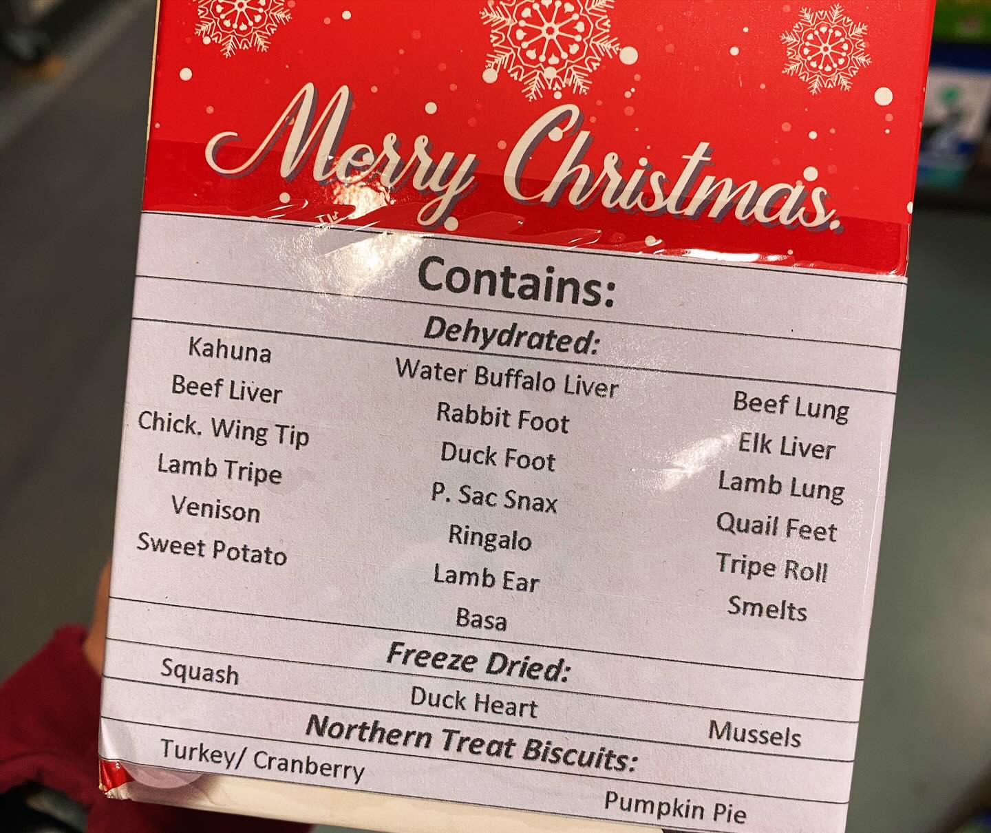 Advent box of goodies