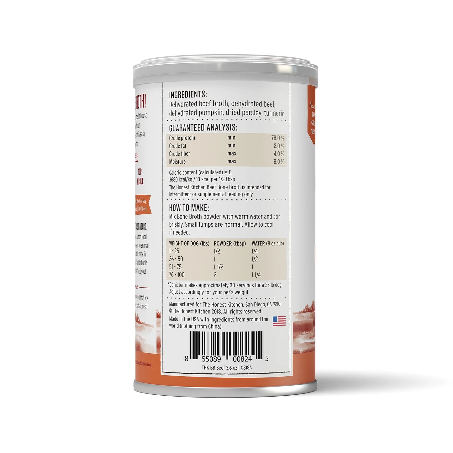 Honest Kitchen Instant Beef Bone Broth