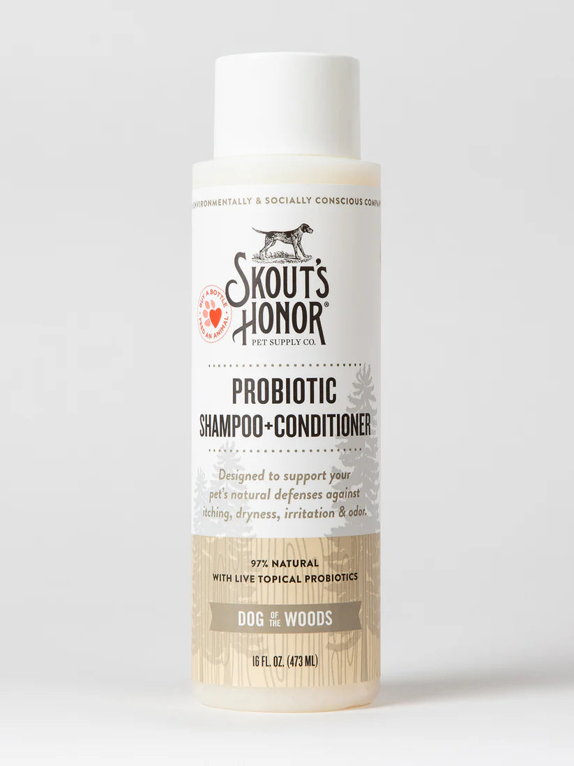 Skout's Honor Probiotic Shampoo+Conditioner - 16oz - Dog of the Woods