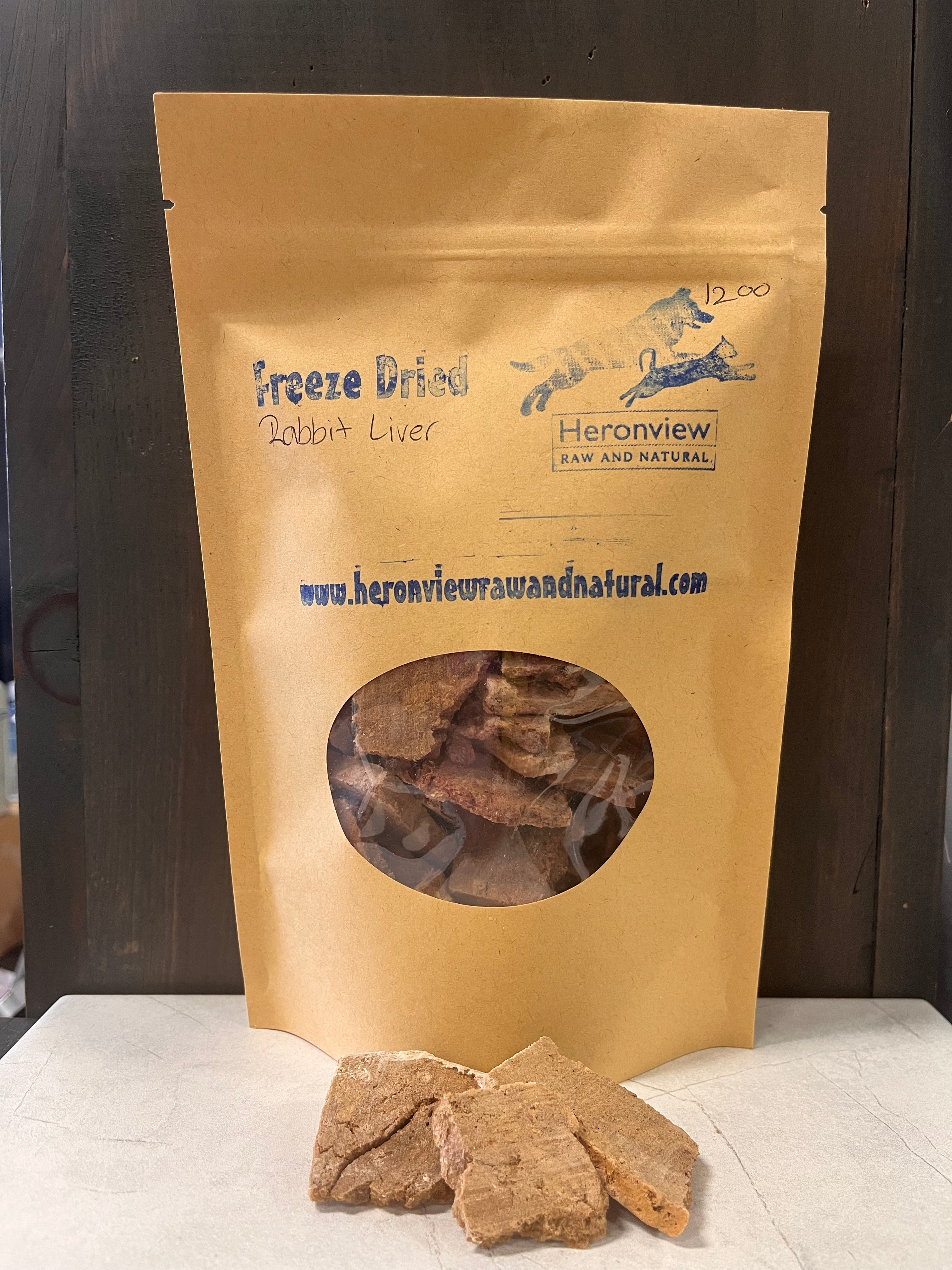 Freeze Dried Rabbit Liver – Heronview Raw and Natural