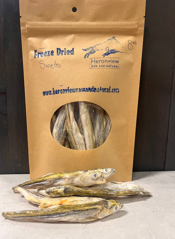 Freeze Dried Smelts – Heronview Raw and Natural