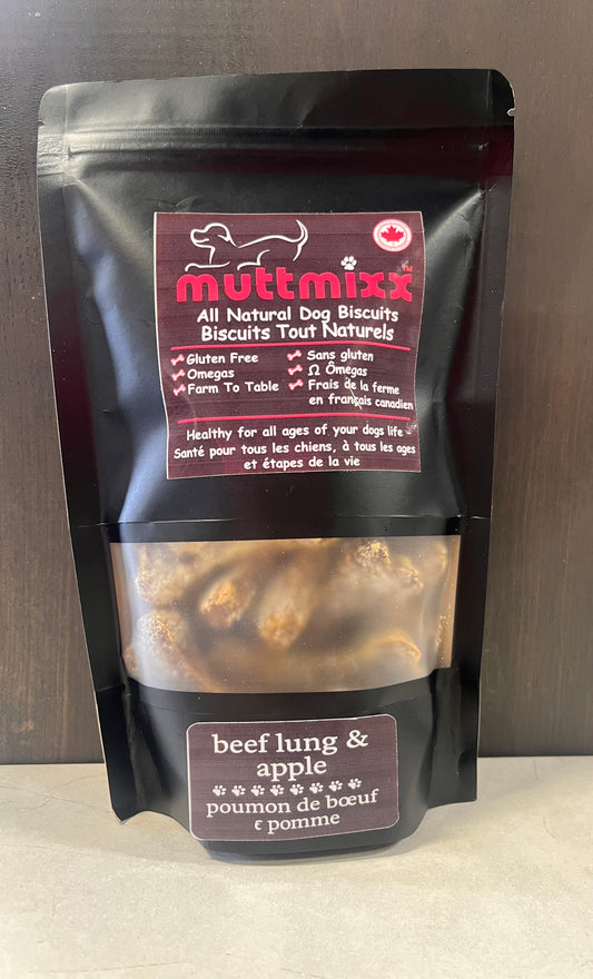 Beef Lung and Apple - MuttMixx Cookies