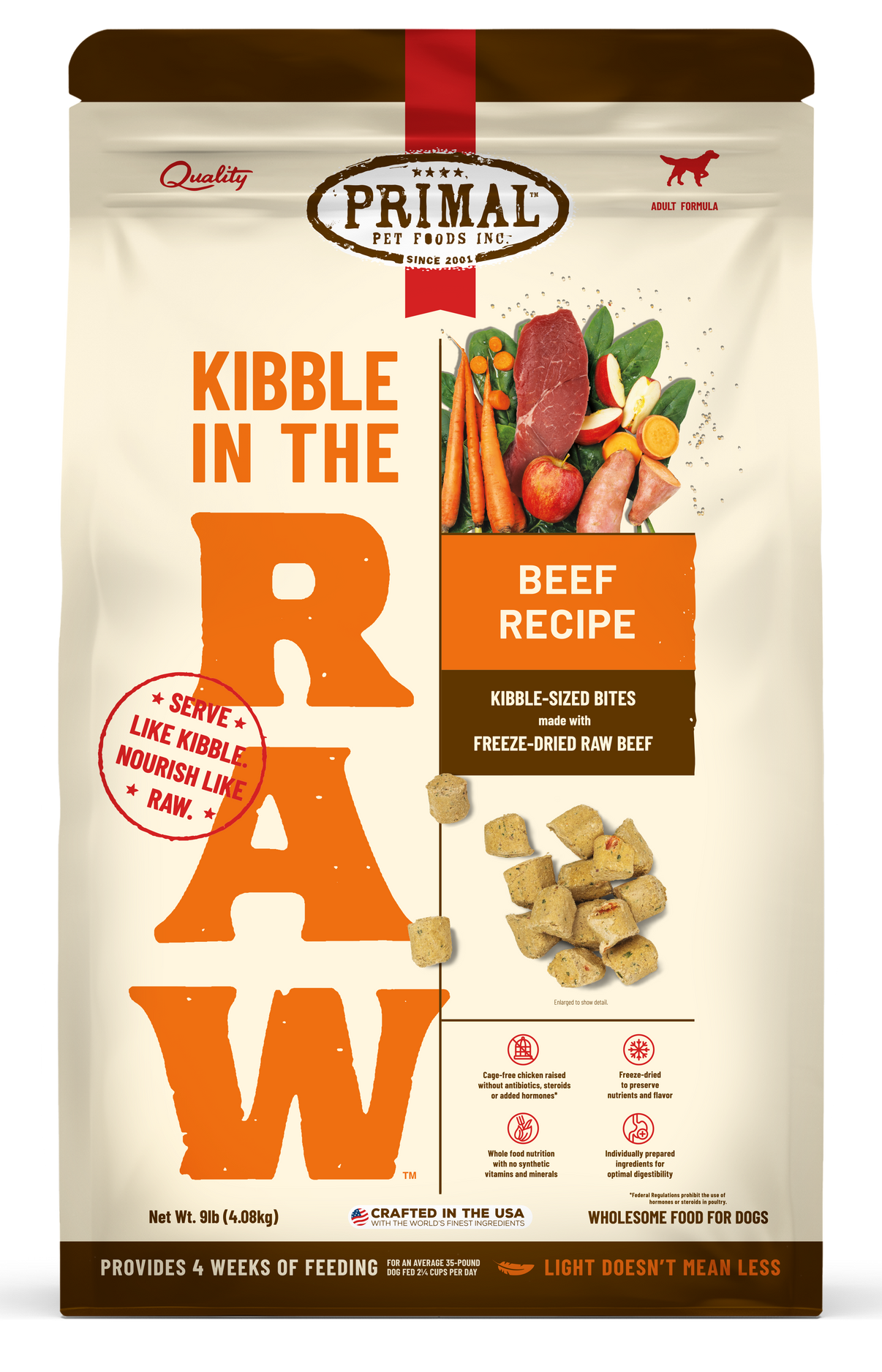 Kibble in the Raw - Beef Recipe - Primal – Heronview Raw and Natural