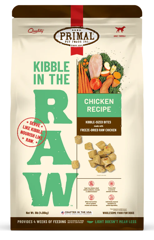 Kibble in the Raw - Chicken Recipe - Primal