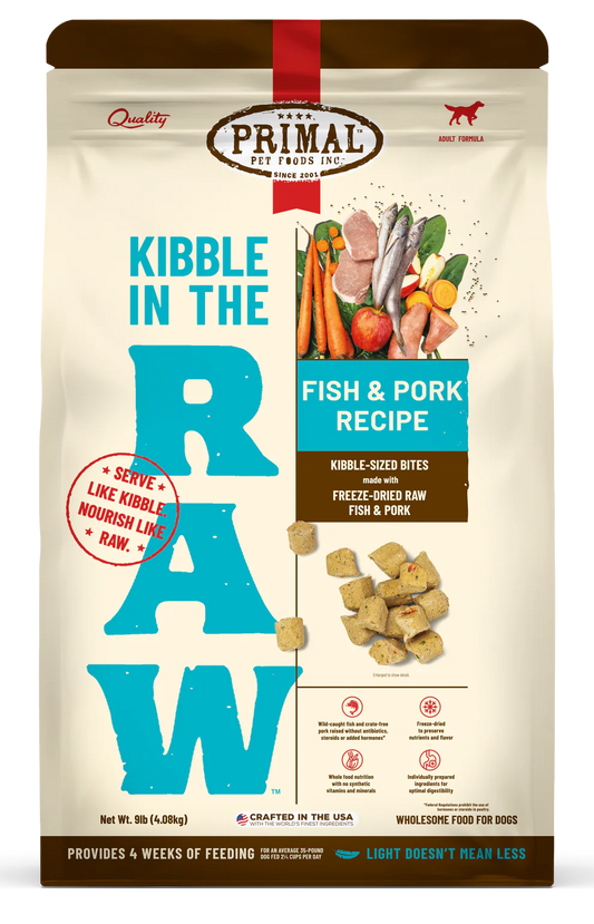 Kibble in the Raw - Fish & Pork Recipe - Primal