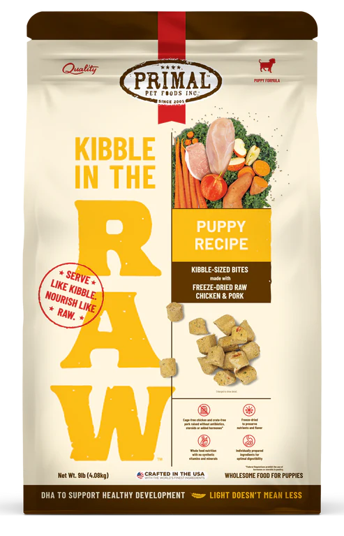 Kibble in the Raw -Puppy Recipe (Chicken & Pork) - Primal