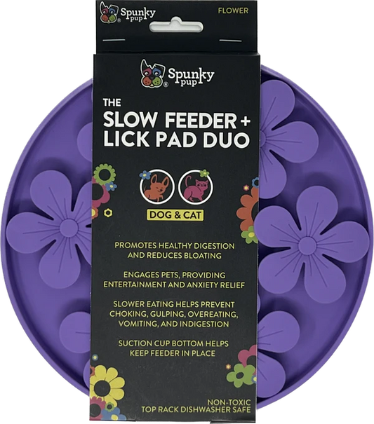 Slow Feeder + Lick Pad Duo