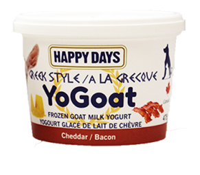 Happy Days YoGoat Frozen Goat Milk Yogurt - Cheddar &Bacon