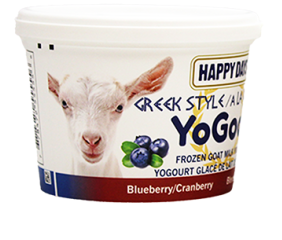 Happy Days YoGoat Frozen Goat Milk Yogurt - Blueberry & Cranberry