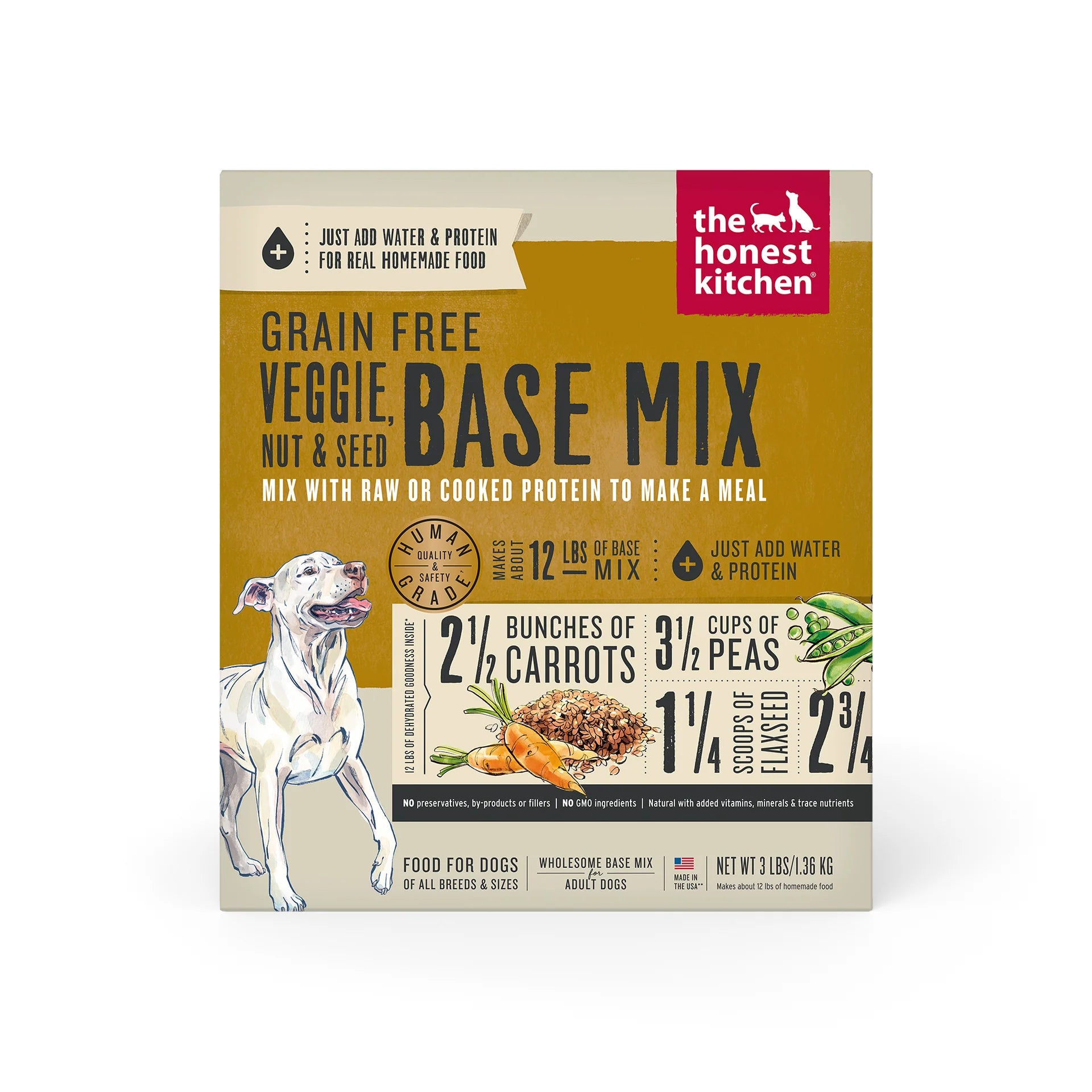 Honest Kitchen Veggie, Nut & Seed Base Mix 3lb – Heronview Raw and Natural