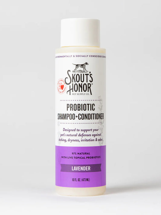 Skout's Honor Probiotic Shampoo+Conditioner 16oz - Lavender